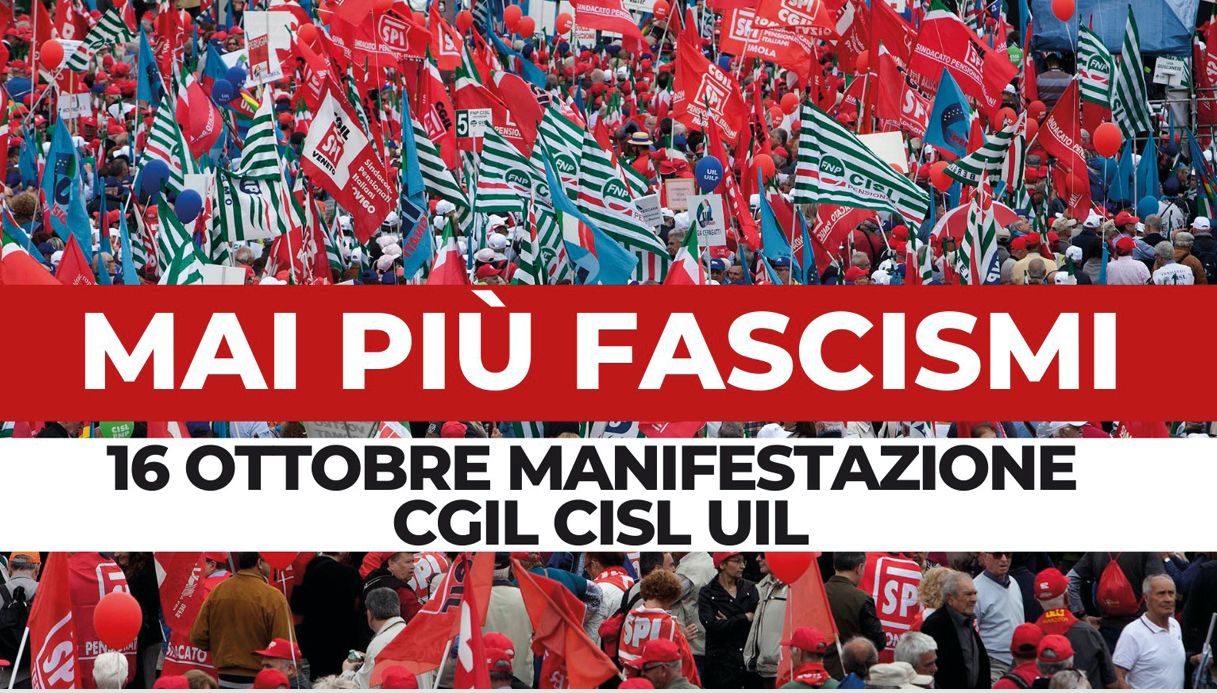 Mai più fascismi, Roma 16 ottobre