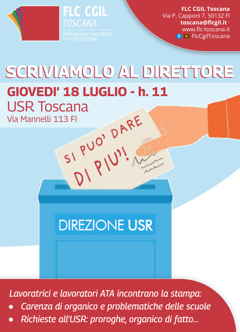 SI PUO' DARE DI PIU' | Campagna per l'aumento dell'organico ATA