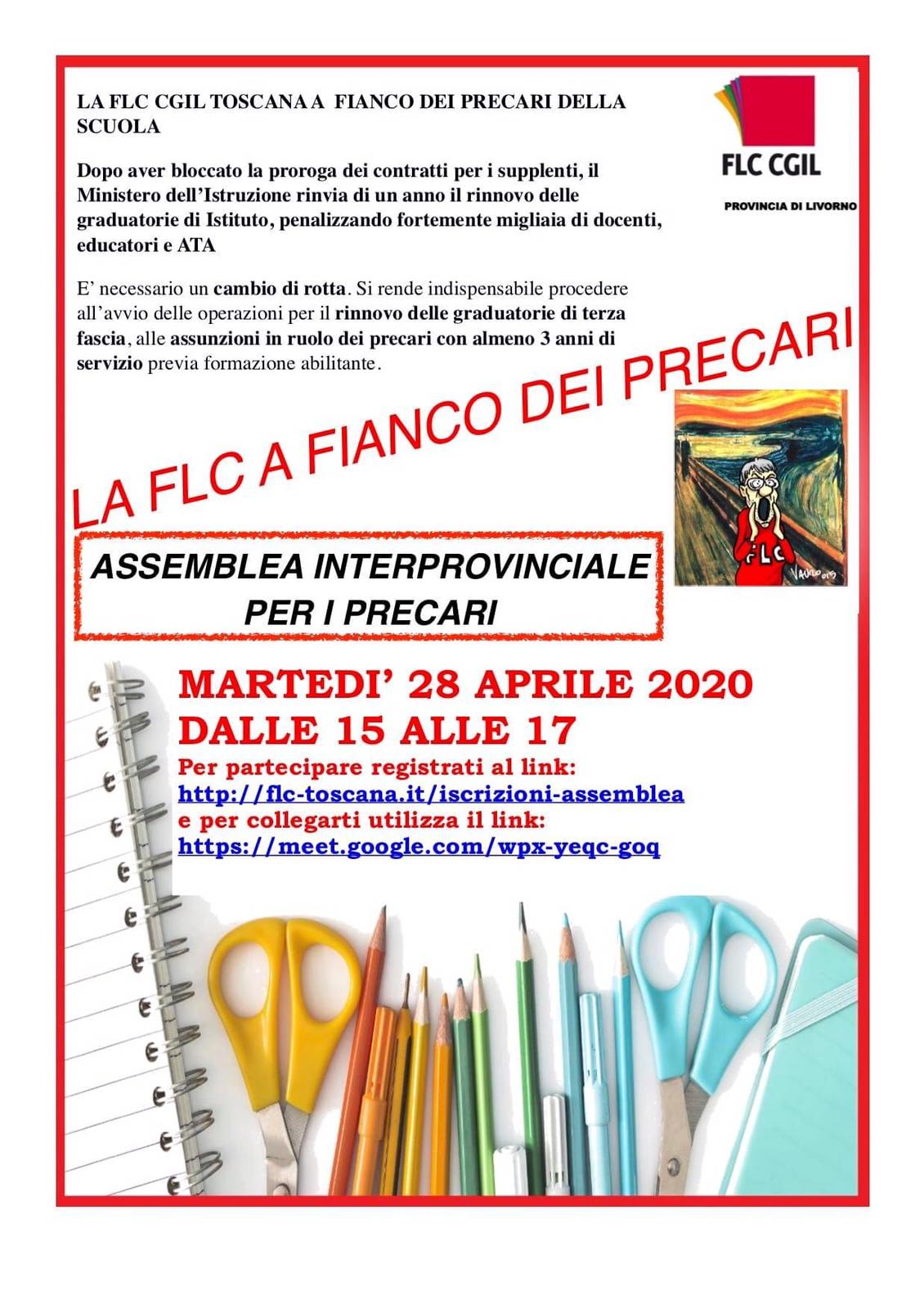 Assemblea interprovinciale per i precari
