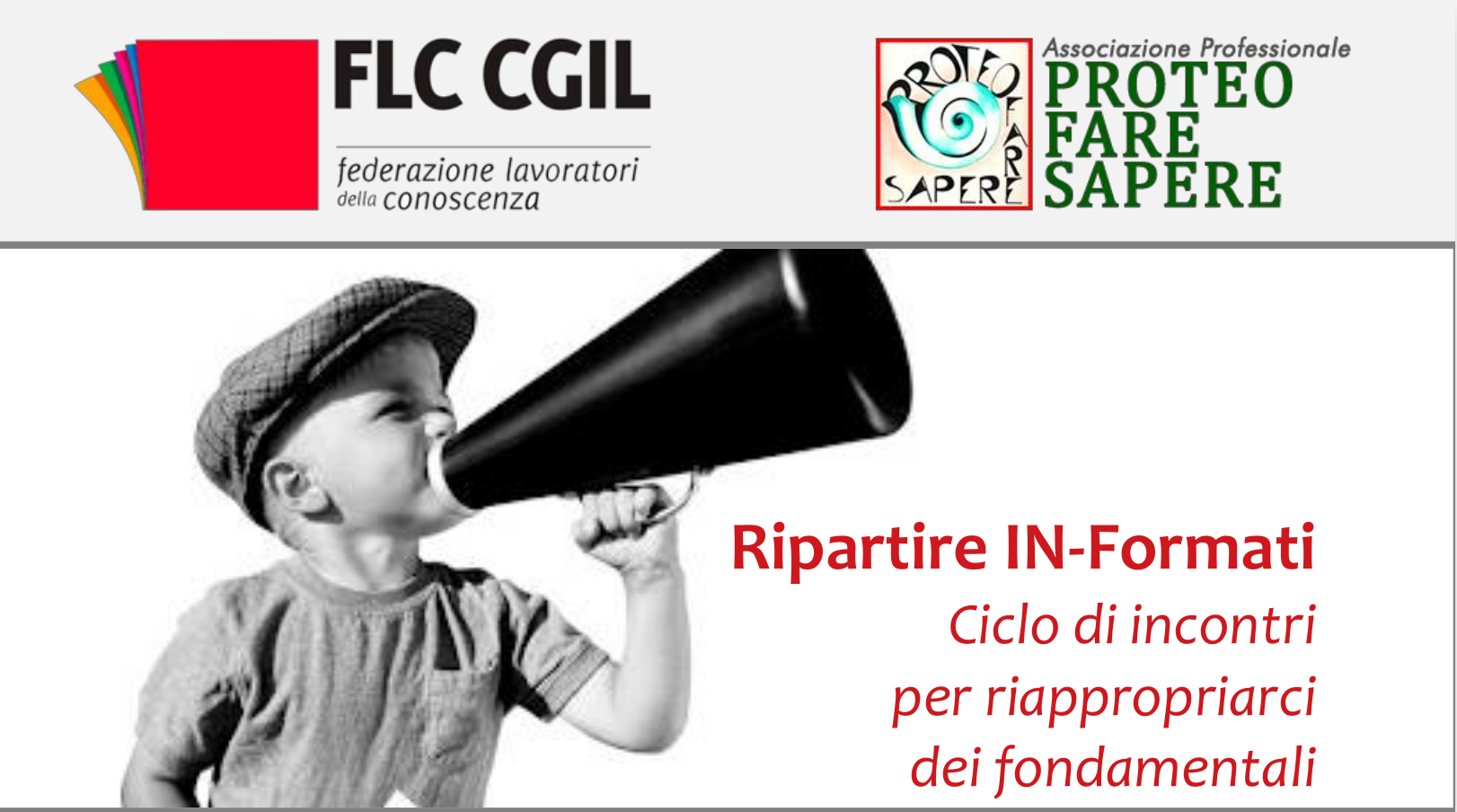 Ripartire IN-Formati. Ciclo di incontri