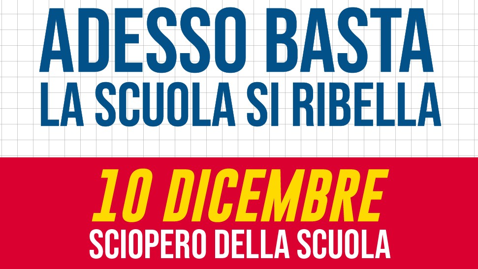 ADESSO BASTA! Sciopero!