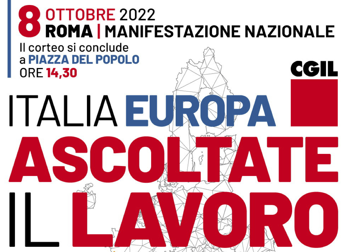 Italia Europa ascoltate il lavoro! Roma, manifestazione 8/10