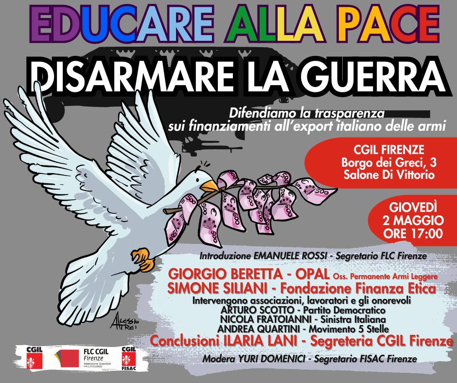 Educare alla PACE, disarmare la GUERRA