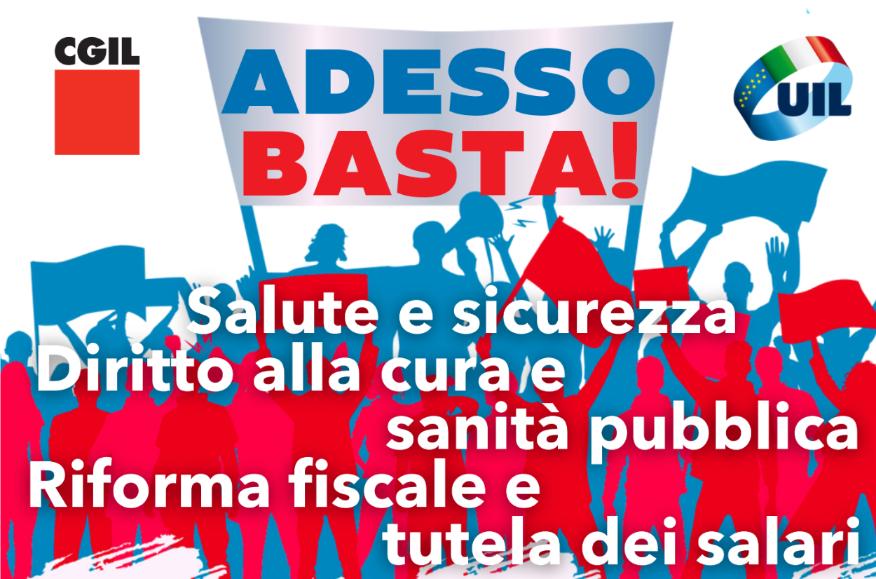 A Roma per il diritto alla salute pubblica, per il rinnovo dei contratti, per un'equa riforma fiscale