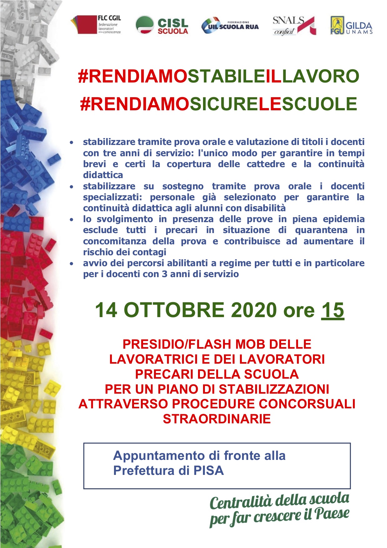 14 ottobre a Pisa